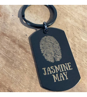 Personalized Fingerprint Keychain
