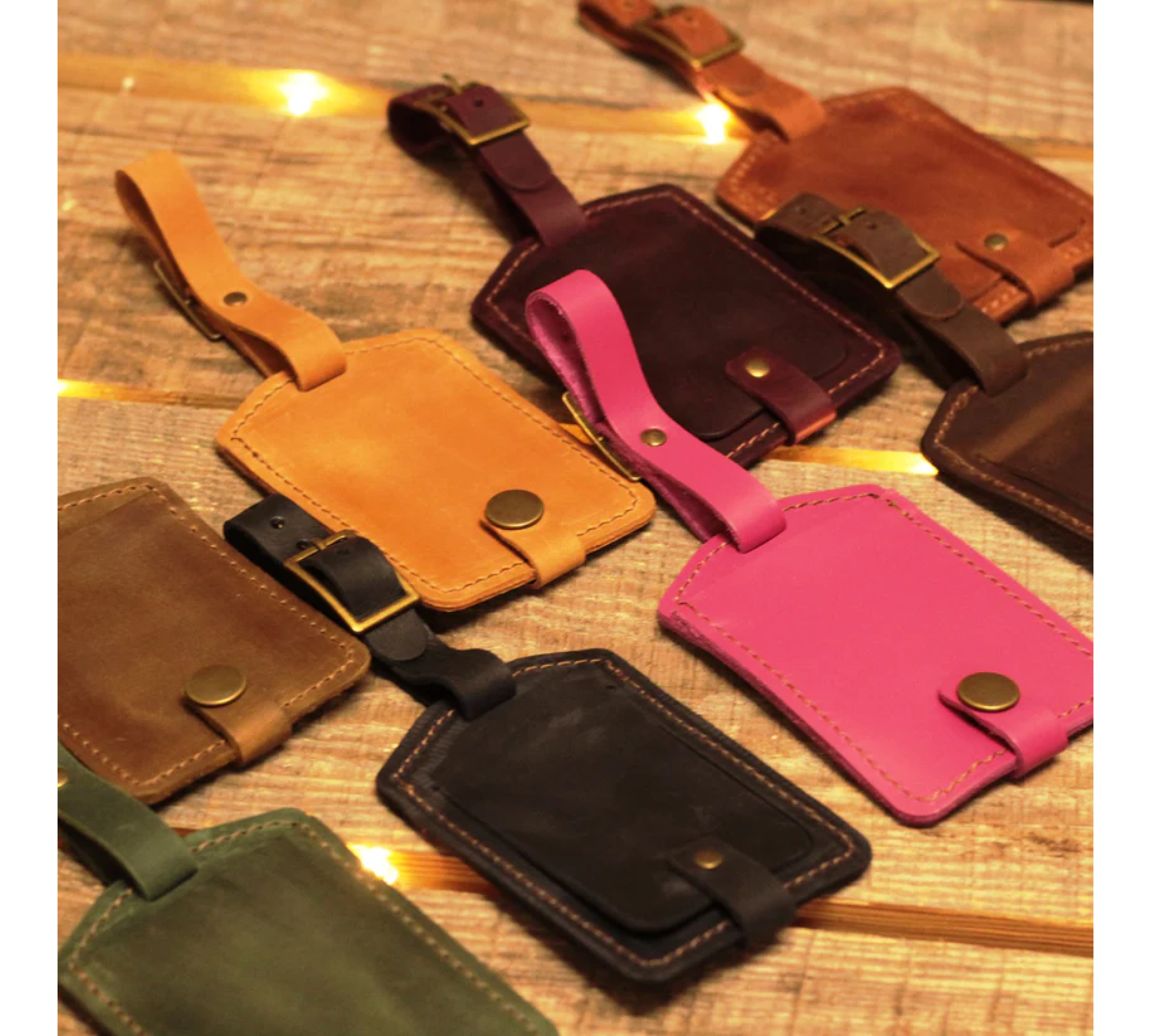 Personalized Leather Luggage Tag – Travel in Style and Safety