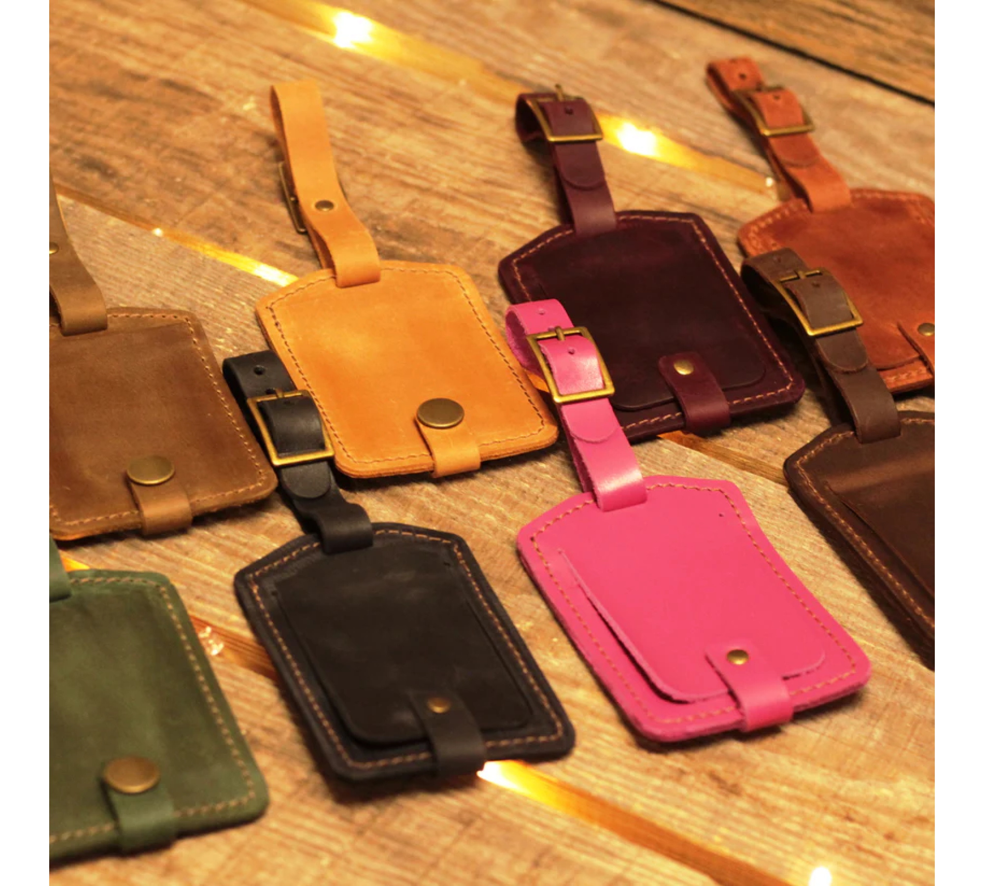 Personalized Leather Luggage Tag – Travel in Style and Safety