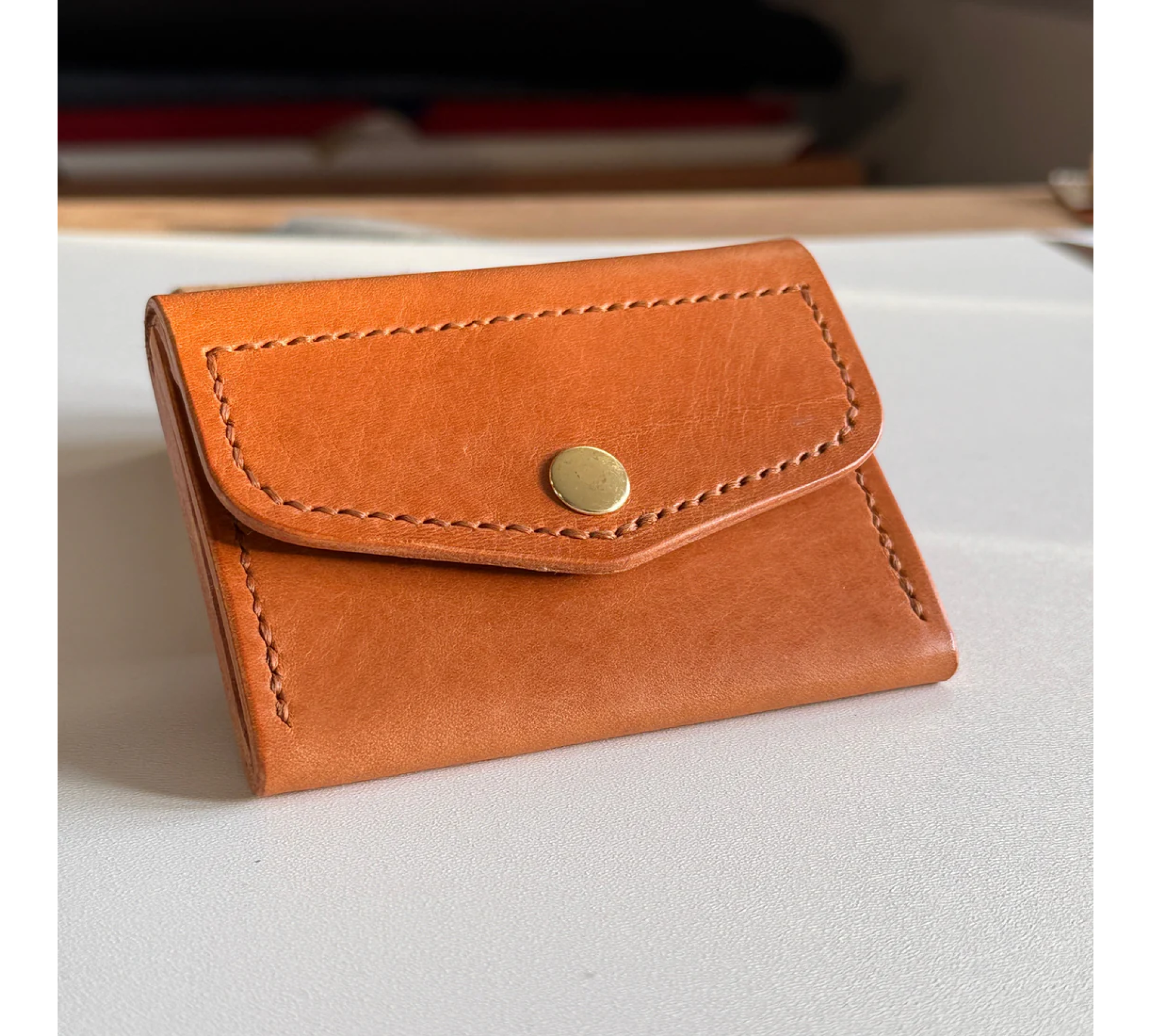 Mini Leather Wallet – Hand-Stitched from Premium Italian Leather