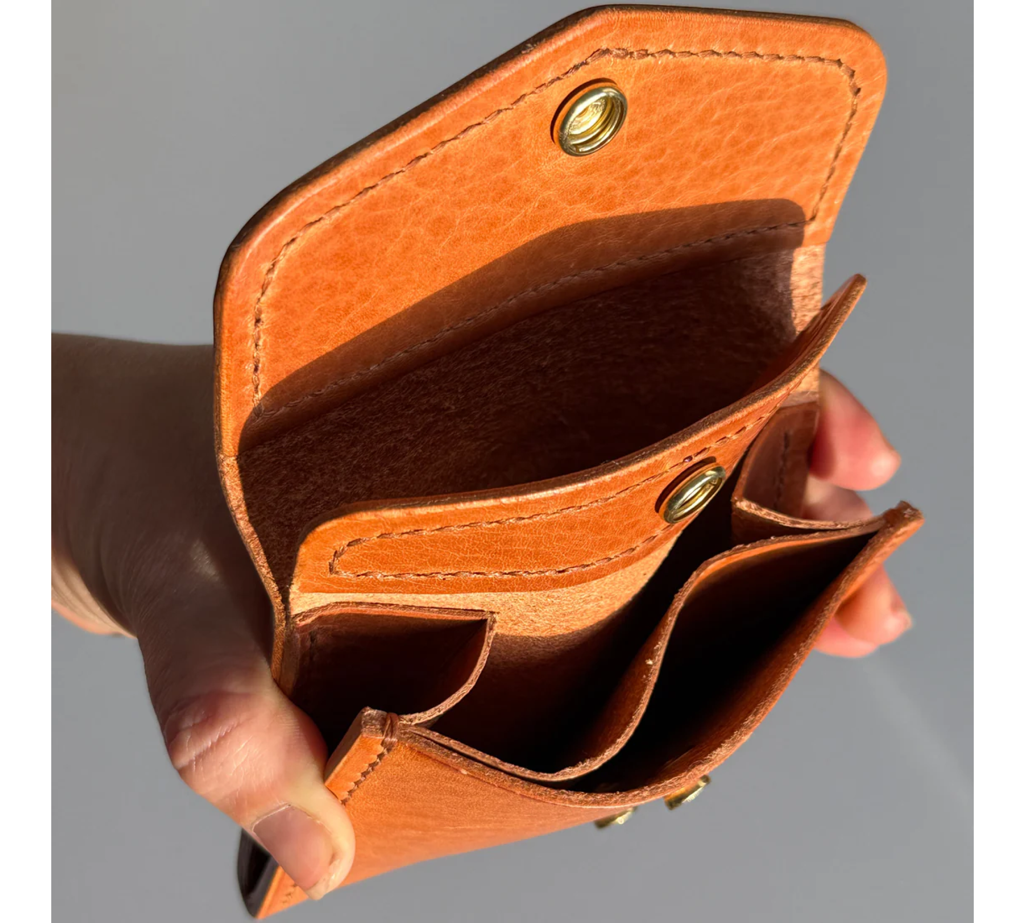 Mini Leather Wallet – Hand-Stitched from Premium Italian Leather