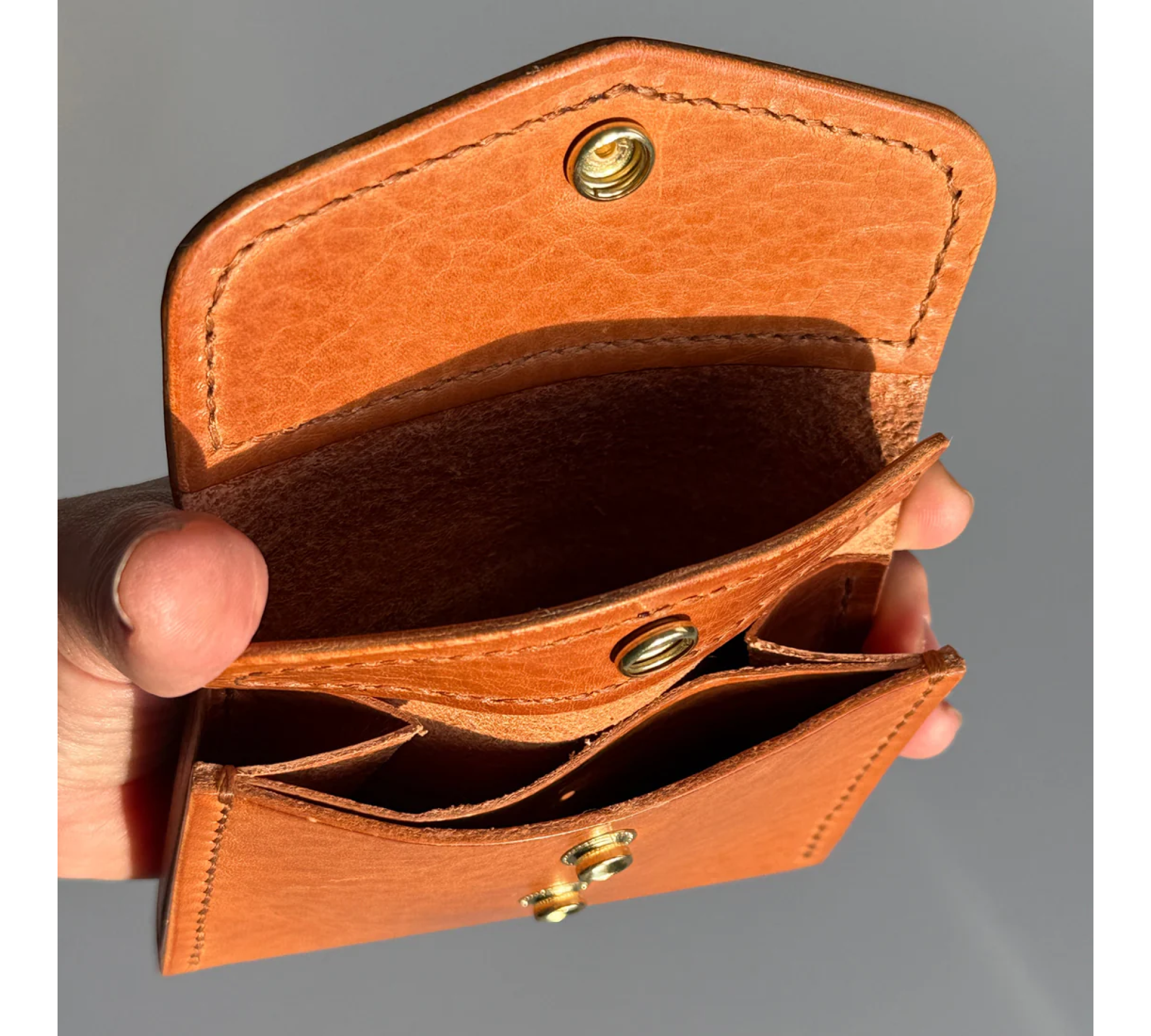 Mini Leather Wallet – Hand-Stitched from Premium Italian Leather