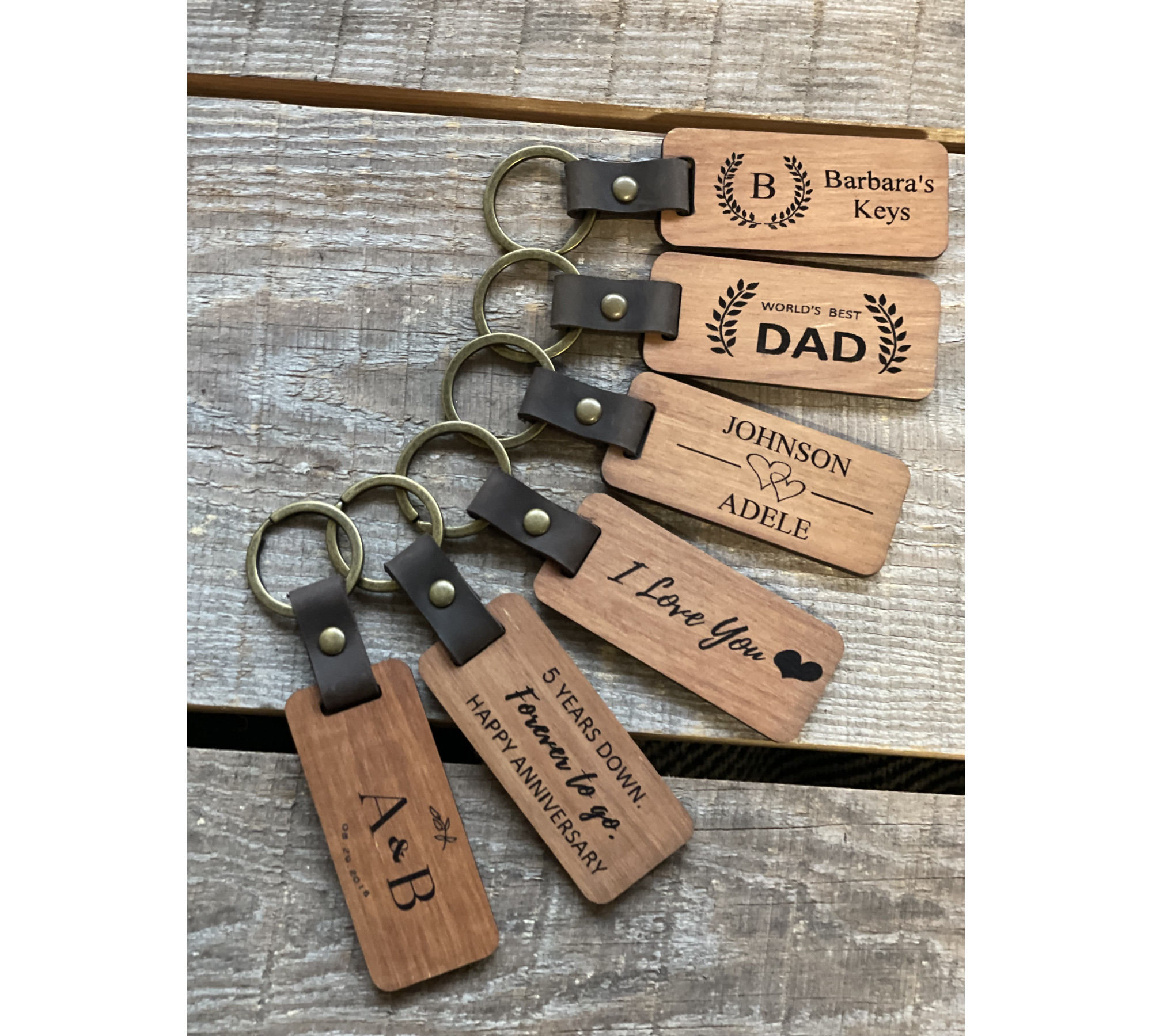 Classic Wooden Keychain