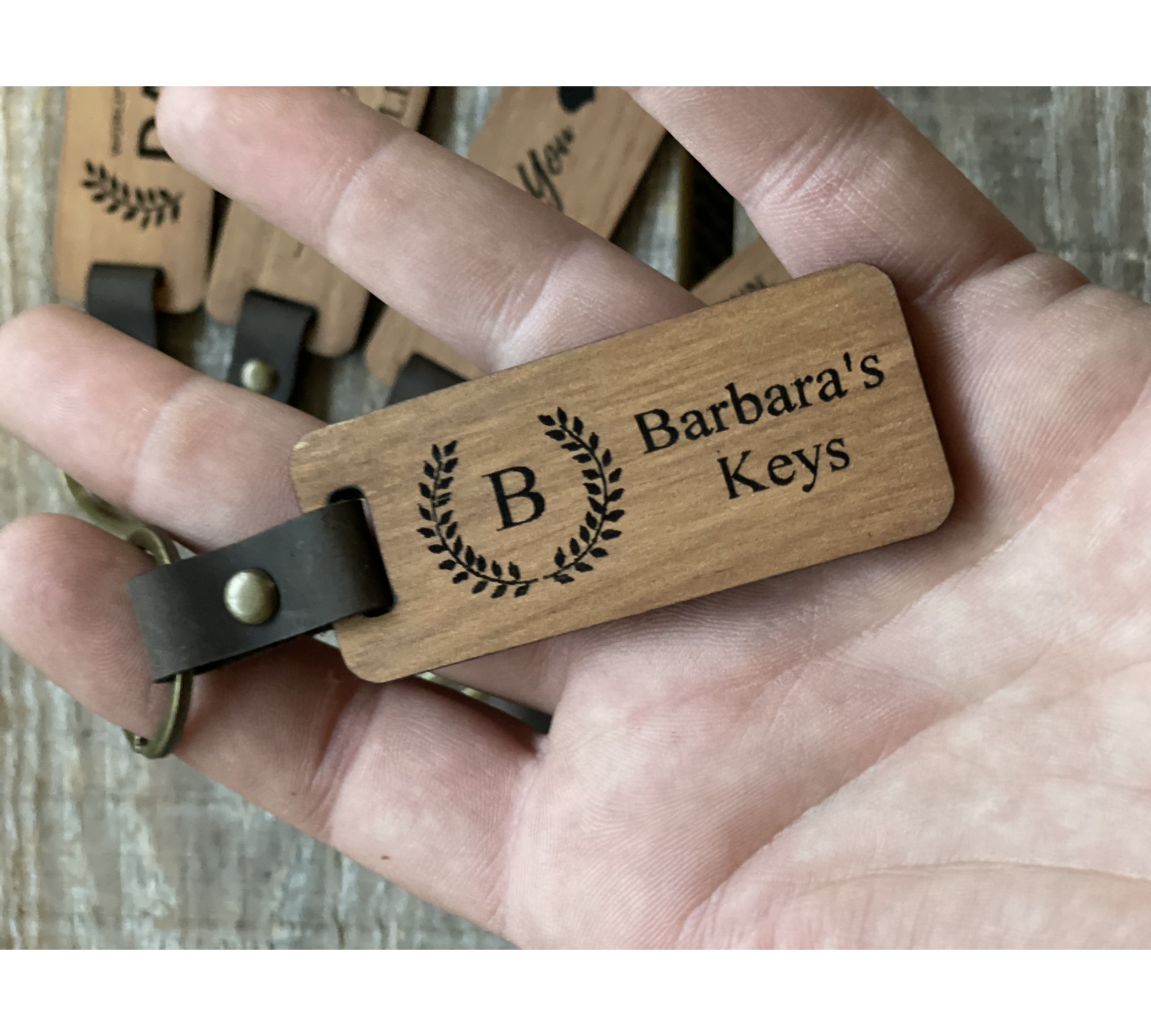 Classic Wooden Keychain