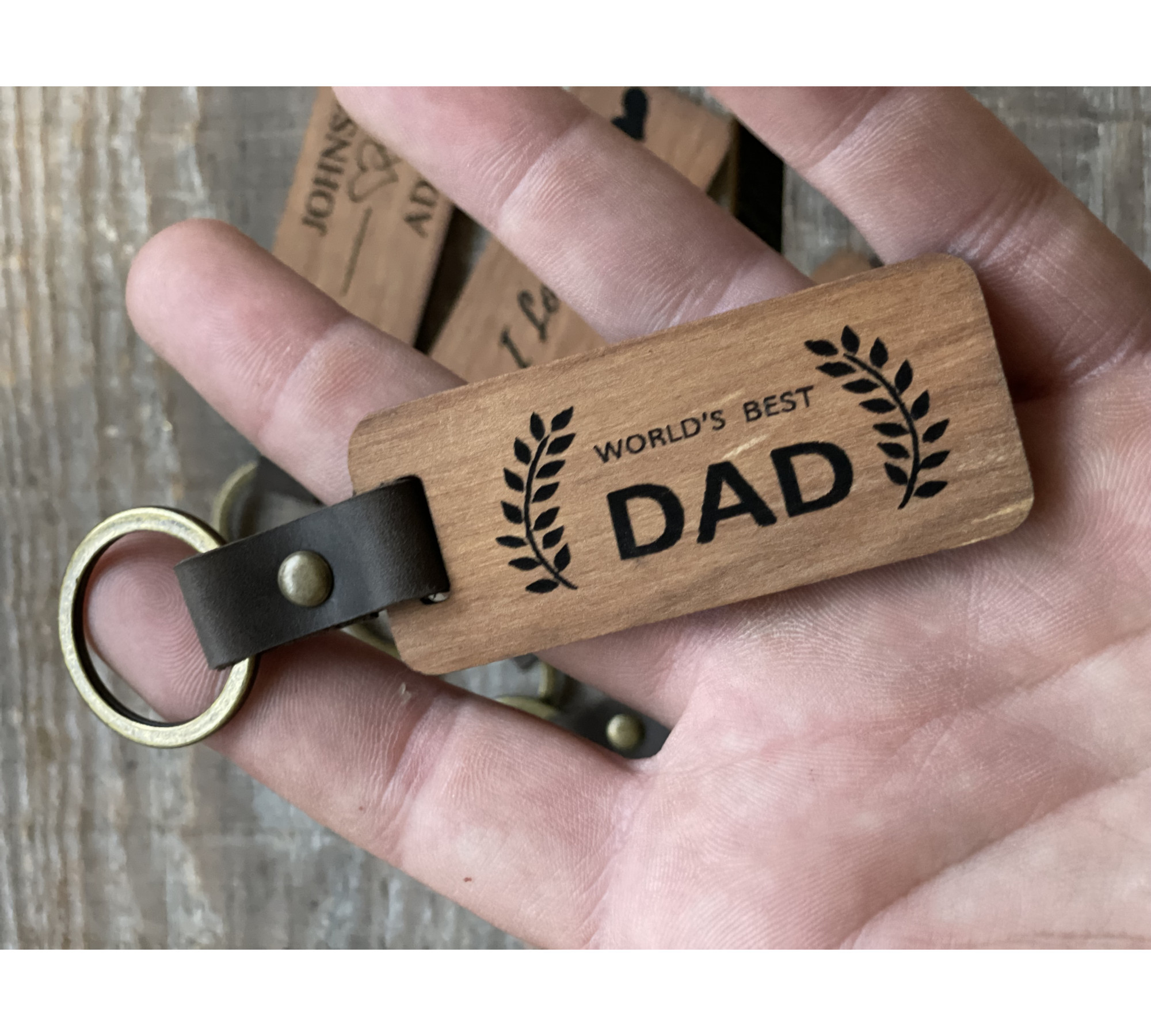Classic Wooden Keychain