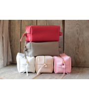 Soft Leather Makeup Pouch