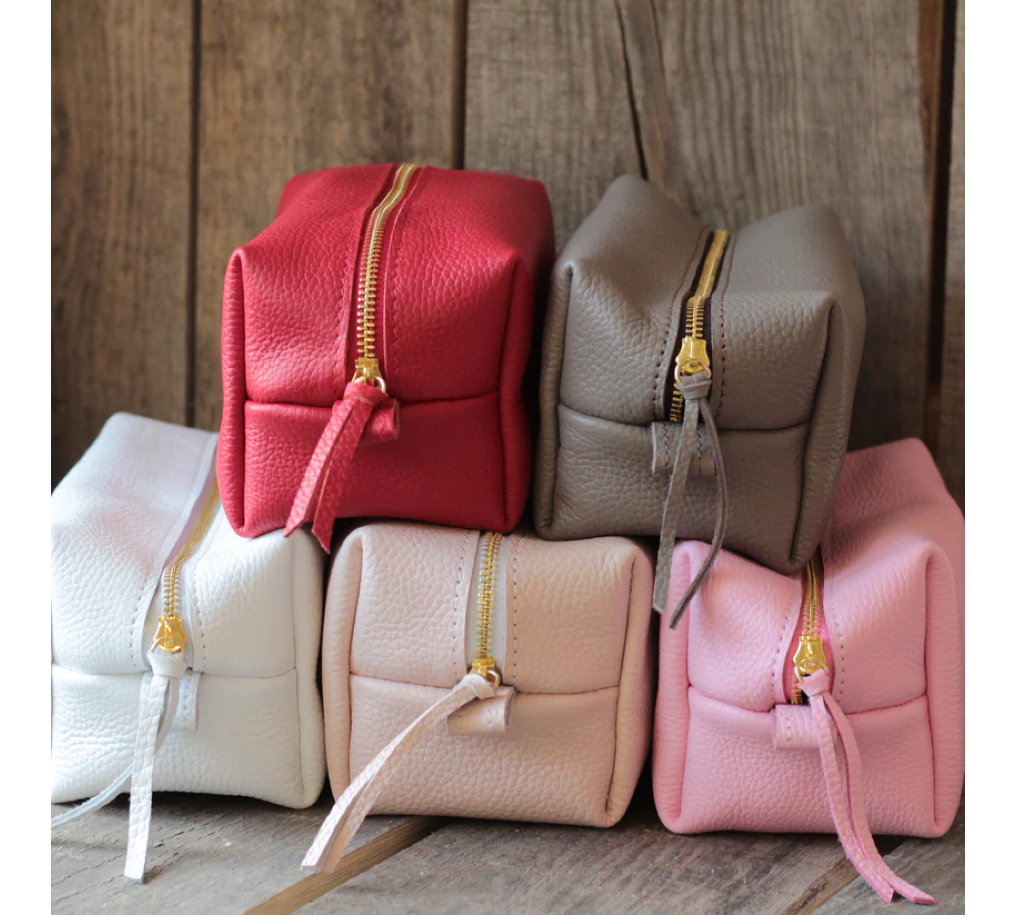 Soft Leather Makeup Pouch