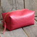 Soft Leather Makeup Pouch