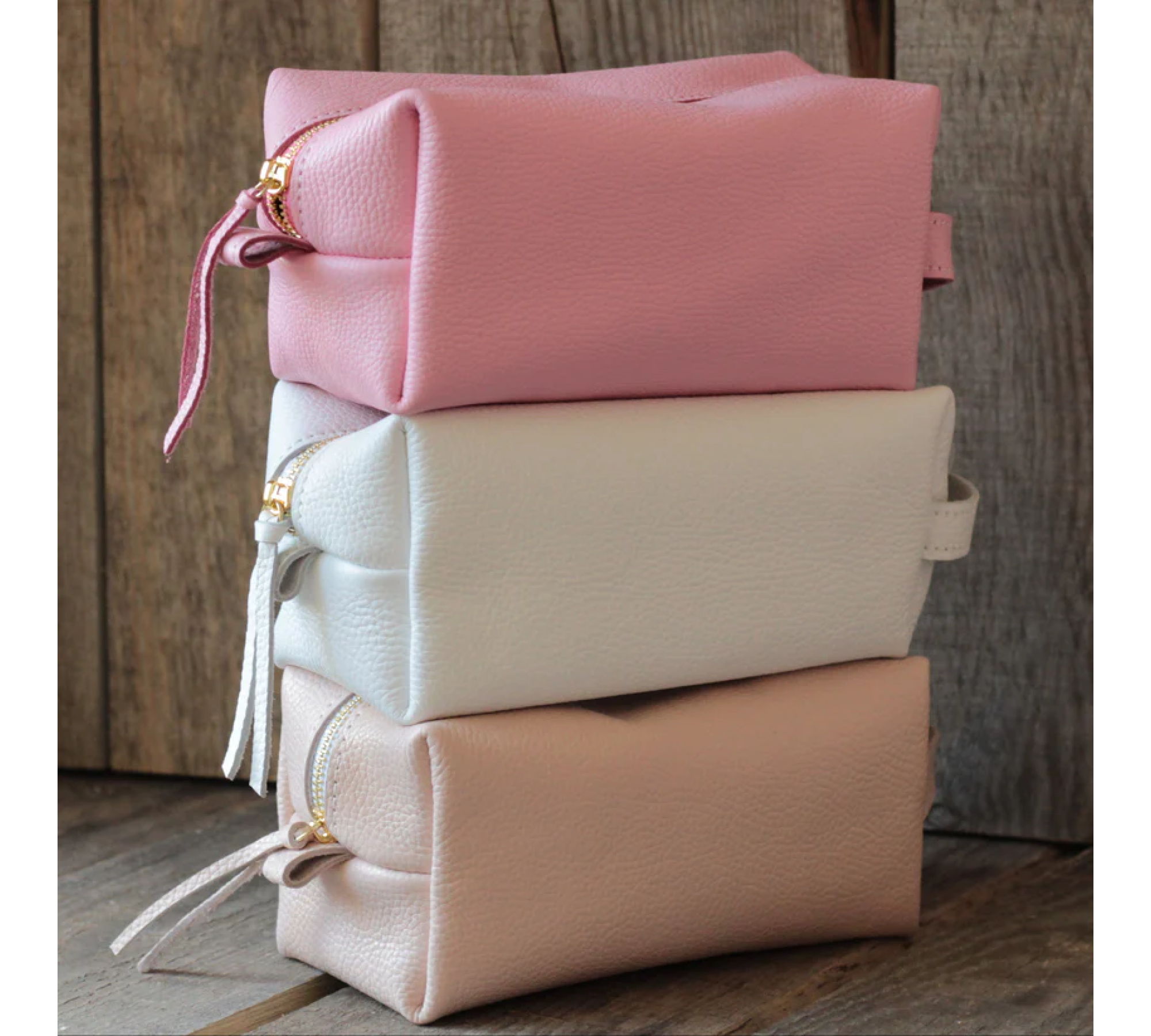 Soft Leather Makeup Pouch