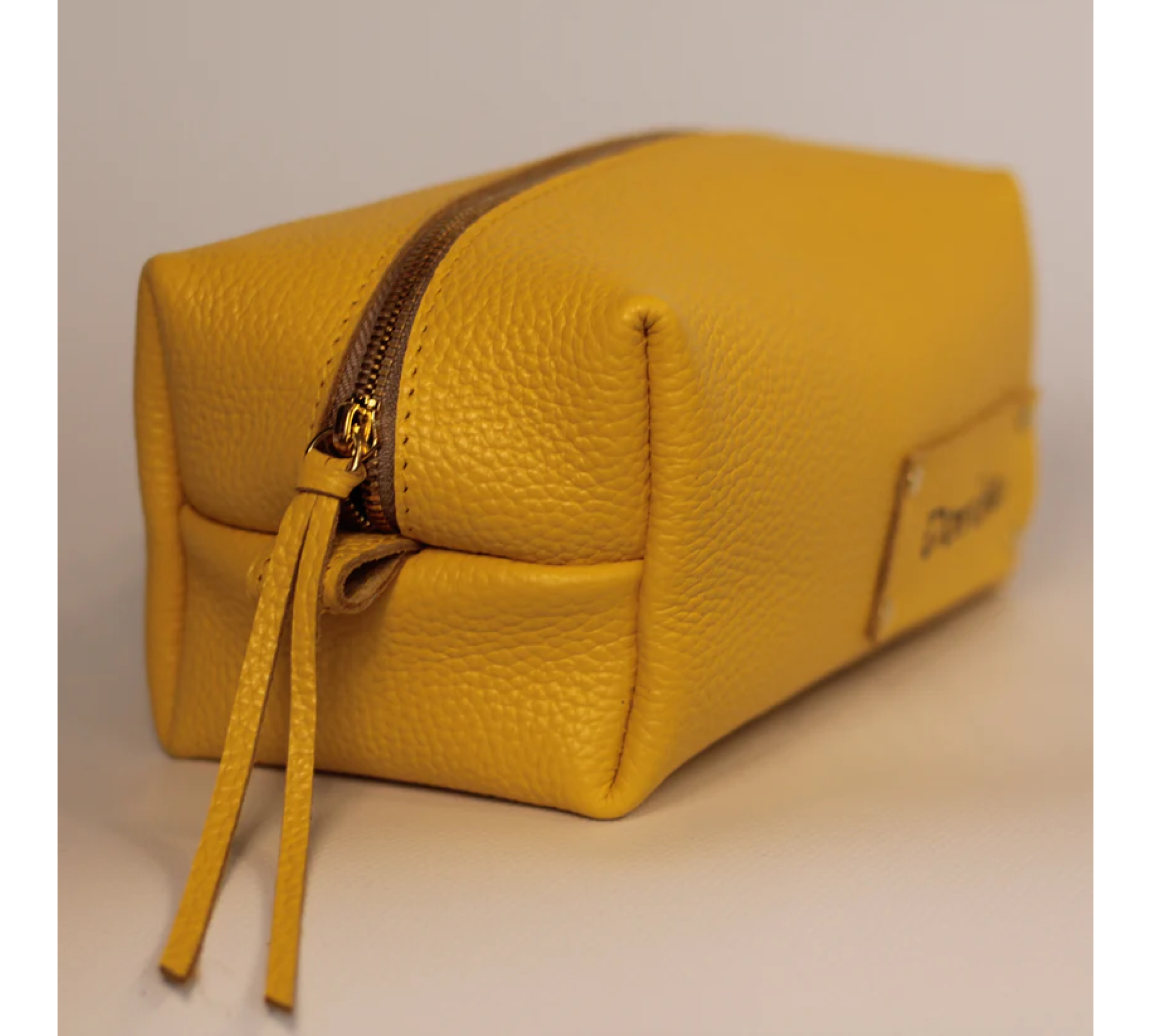 Soft Leather Makeup Pouch