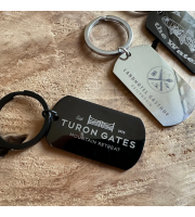 Custom Engraved Steel Keychain