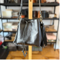 Handmade Leather Bucket Bag