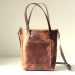 Handmade Small Leather Tote Bag