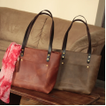 Handmade Medium Leather Tote Bag 