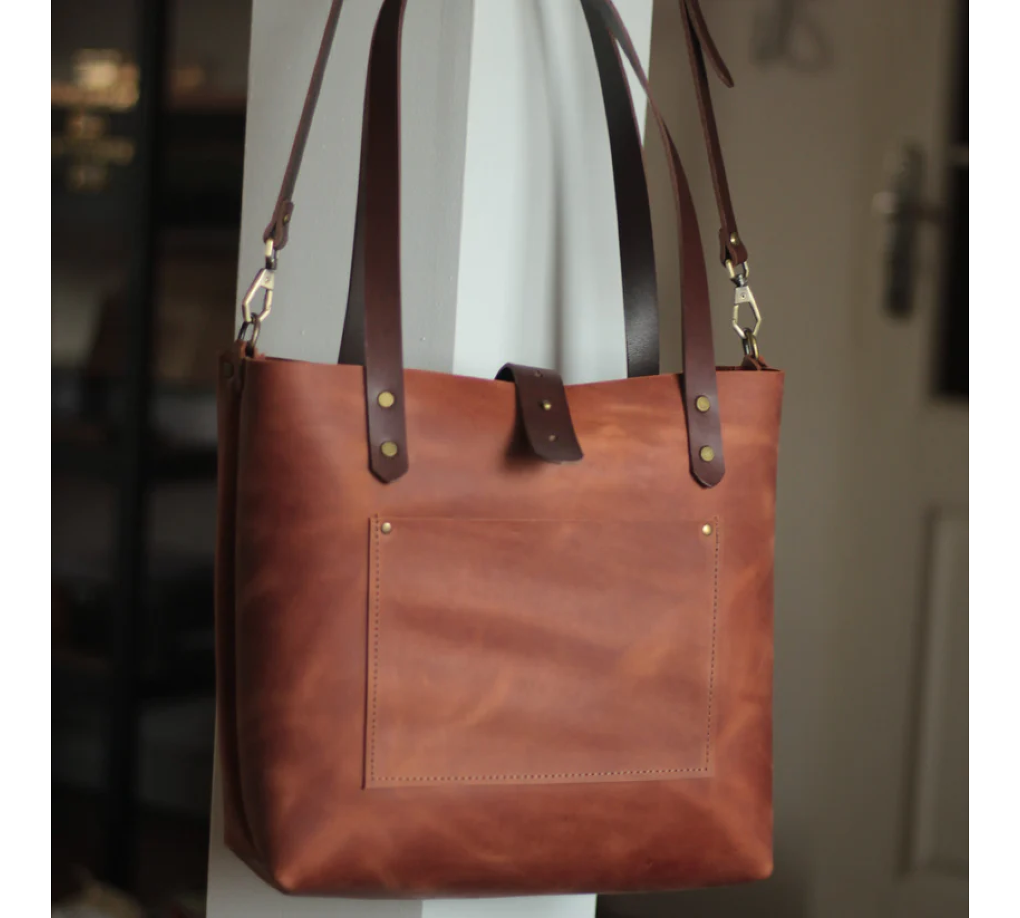 Handmade Medium Leather Tote Bag 