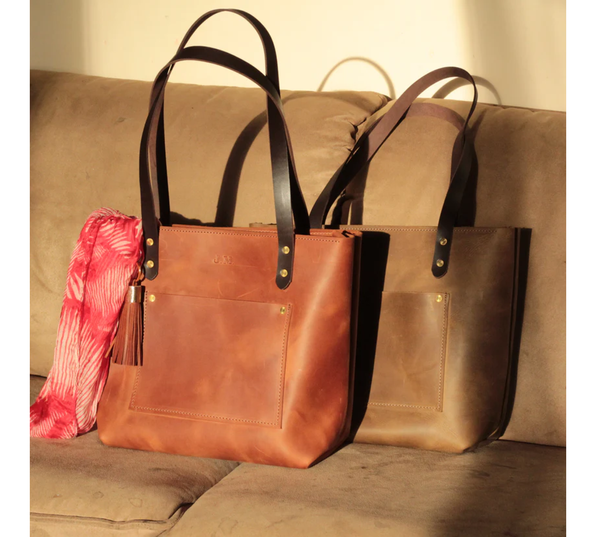 Handmade Medium Leather Tote Bag 