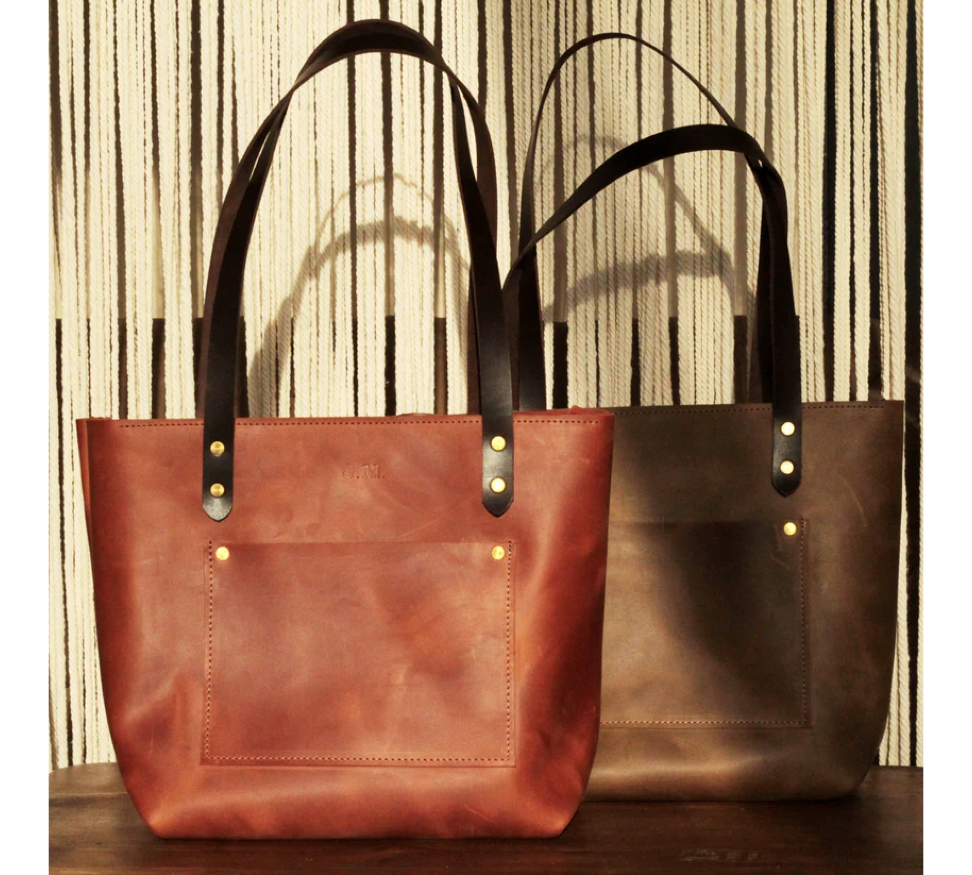 Handmade Medium Leather Tote Bag 