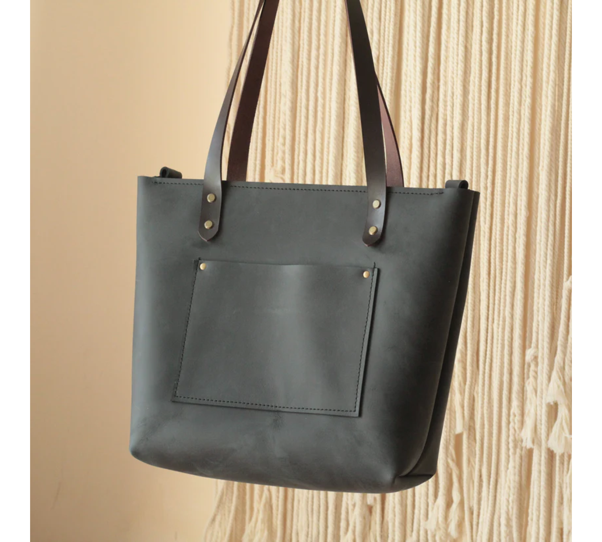 Handmade Medium Leather Tote Bag 
