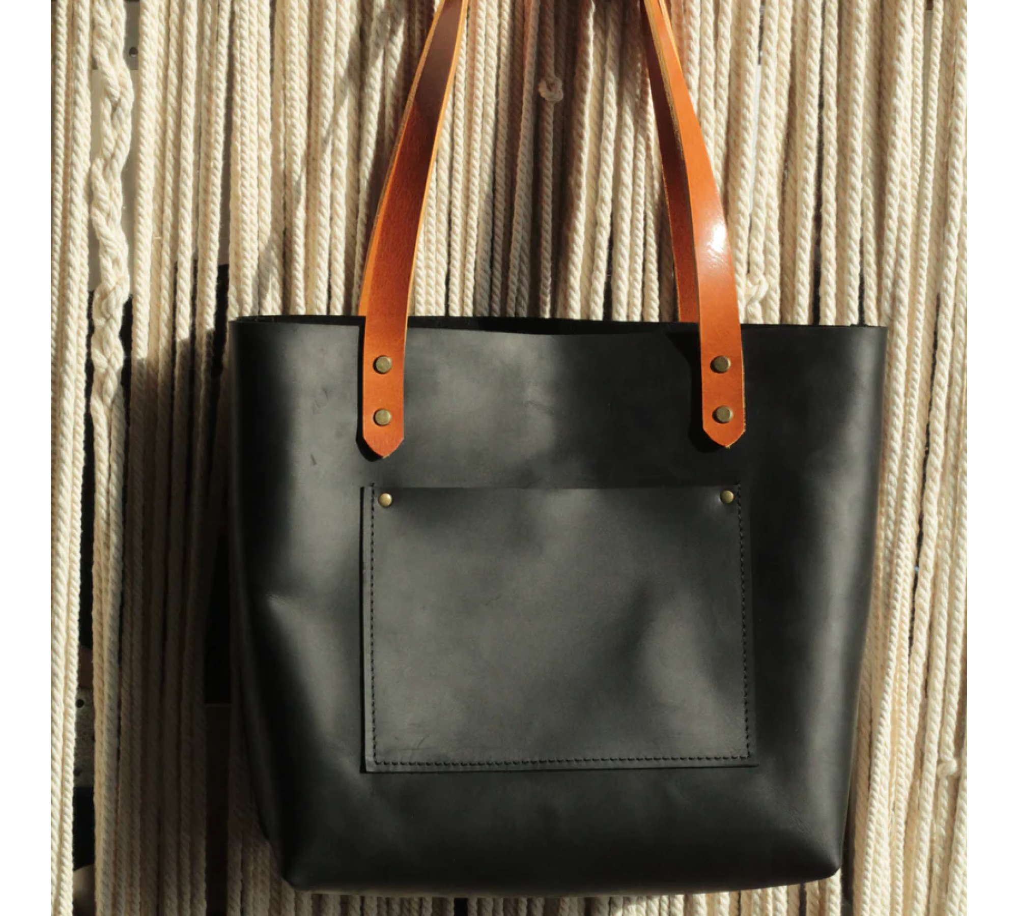 Handmade Medium Leather Tote Bag 