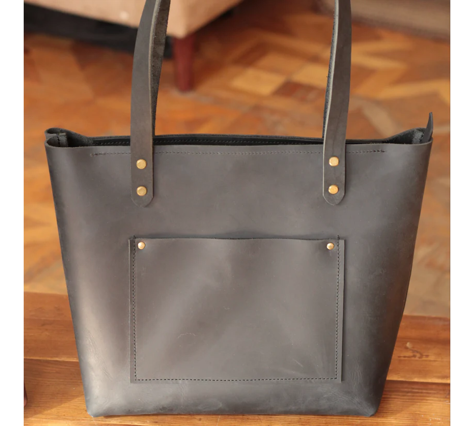 Handmade Medium Leather Tote Bag 
