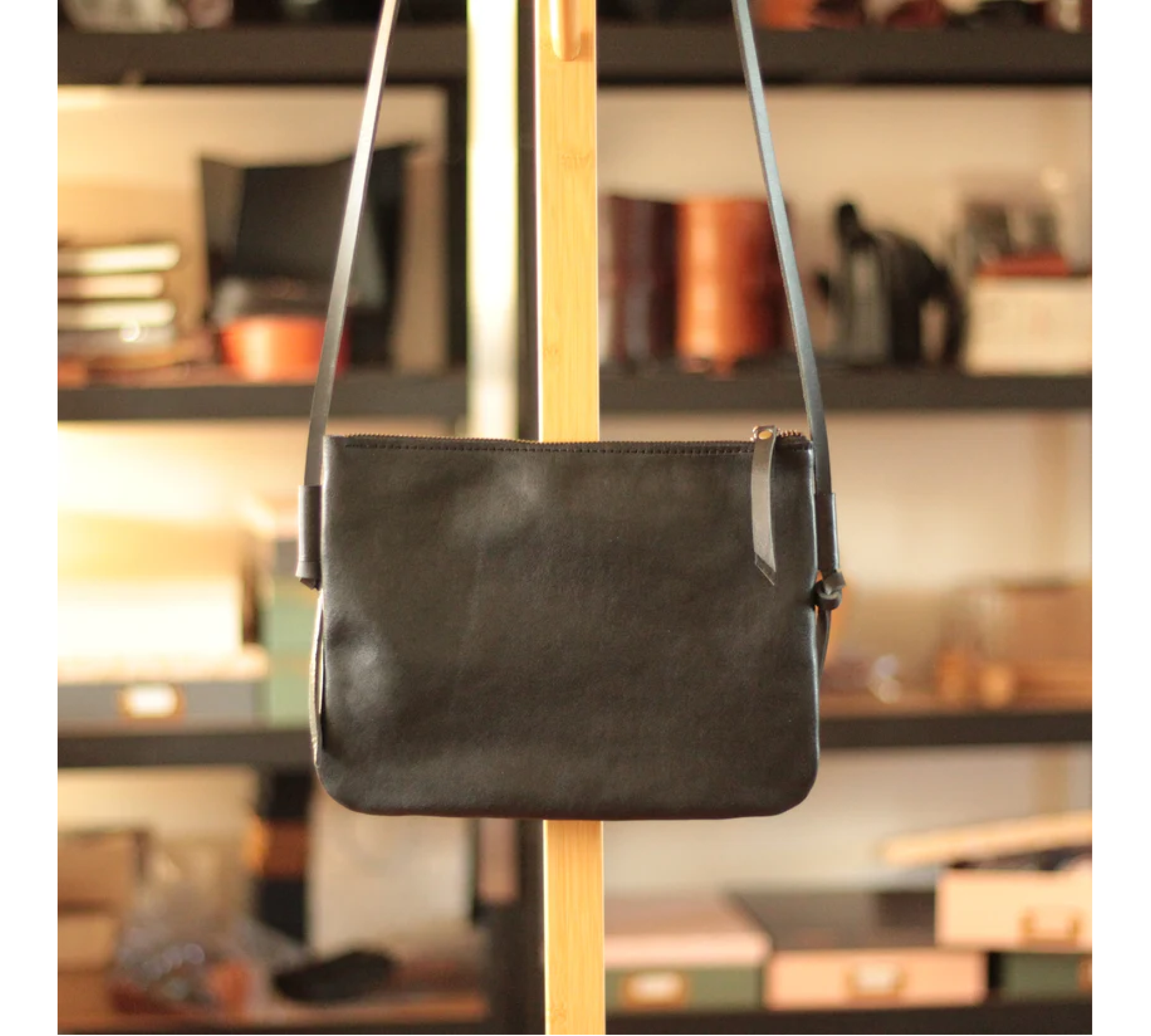 Handmade Leather Crossbody Bag with Personalization 